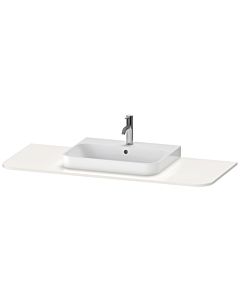 Duravit Happy D.2 Plus Waschtisch-Konsole HP031KM2222 130x55cm, mit 1 Ausschnitt, Becken mittig, weiß hochglanz