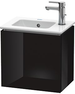 L-Cube Duravit vasque LC6272R4040 42x29,4x40cm, suspendu, porte à droite, noir brillant