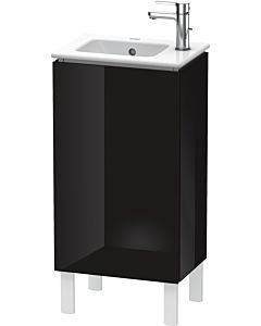 L-Cube Duravit vasque LC6273R4040 42x29,4x70,4cm, debout, porte à droite, noir brillant