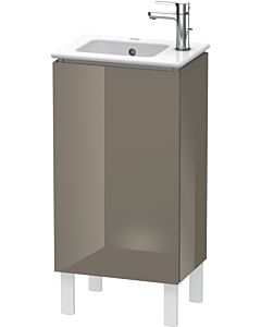 L-Cube Duravit vasque LC6273R8989 42x29,4x70,4cm, debout, porte à droite, gris flanelle brillant