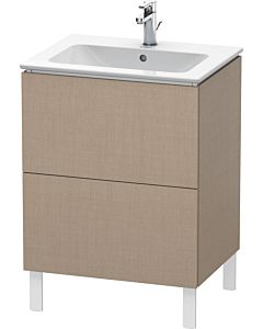 Duravit L-Cube Waschtisch-Unterschrank LC662507575 62 x 48,1 cm, leinen, 2 Auszüge, stehend