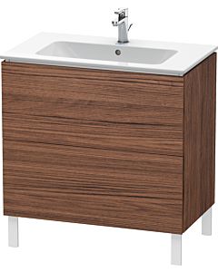 Duravit L-Cube Waschtisch-Unterschrank LC662602121 82 x 48,1 cm, nussbaum dunkel, 2 Auszüge, stehend