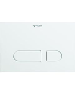 Duravit DuraSystem flush plate WD5001011000 21.7 x 14.65 cm, plastic white, for WC