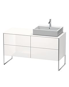 Duravit XSquare Duravit XS4923R2222 140x53.8x54.8cm, 4 tiroirs, droite, blanc brillant