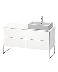 Duravit XSquare Waschtisch-Unterschrank XS4923R3636 140x53,8x54,8cm, 4 Auszüge, rechts, weiß seidenmatt