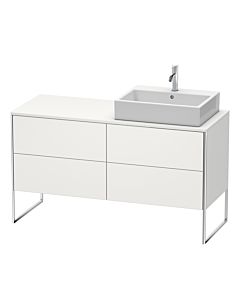Duravit XSquare Waschtisch-Unterschrank XS4923R3939 140x53,8x54,8cm, 4 Auszüge, rechts, Nordic weiß seidenmatt