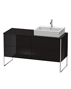 Duravit XSquare Duravit XS4923R4040 140x53.8x54.8cm, 4 tiroirs, droit, noir brillant