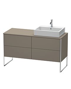 Duravit XSquare Duravit XSquare XS4923R9090 140x53.8x54.8cm, 4 pull-outs, right, Flannel Grey seidenmatt