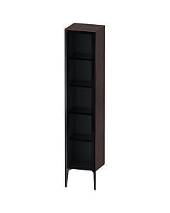 Duravit XViu Hochschrank XV1375RB272 40x36x177cm, Glastür, schwarz matt, Tür rechts, eiche dunkel gebürstet