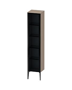 Duravit haut XViu XV1375RB275 40x36x177cm, porte en verre, noir mat, porte à droite, lin