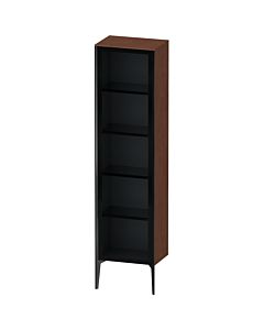 Duravit tall cabinet XV1376LB213 50x36x177cm, glass door, black matt, door on the left, American walnut