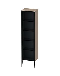 Duravit haut XViu XV1376RB275 50x36x177cm, porte en verre, noir mat, porte à droite, lin