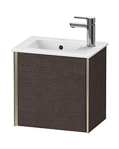 Duravit Meuble sous-vasque XViu XV4024LB172 41x29x40cm, suspendu, champagne mat, charnières à gauche, chêne foncé brossé
