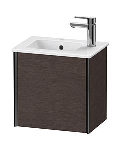 Duravit XViu vanity unit XV4024RB272 41x29x40cm, wall-hung, matt black, stop on the right, brushed dark oak