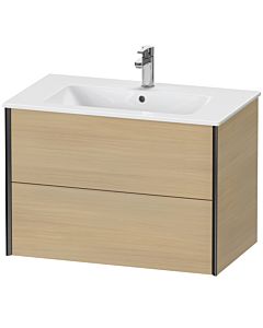 Duravit XViu vanity unit XV41260B271 81 x 56 x 48 cm, Mediterranean oak, 2 drawers, wall-hung, matt black