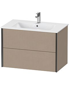 Duravit XViu vanity unit XV41260B275 81 x 56 x 48 cm, linen, 2 drawers, wall-hung, matt black
