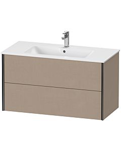Duravit XViu vanity unit XV41270B275 101 x 56 x 48 cm, linen, 2 drawers, wall-hung, matt black