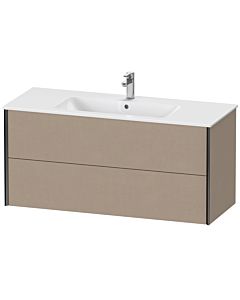 Duravit XViu vanity unit XV41280B275 121 x 56 x 48 cm, linen, 2 drawers, wall-hung, matt black