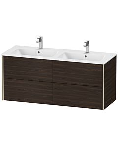 Duravit XViu vanity unit XV41290B169 128x48x56cm, 4 drawers, wall-hung, matt champagne, brushed walnut