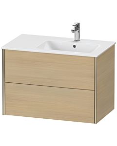 Duravit XViu vanity unit XV41590B171 81x48x56cm, 2 drawers, basin on the right, matt champagne, Mediterranean oak