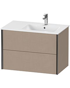Duravit XViu vanity unit XV41590B275 81x48x56cm, 2 drawers, basin on the right, matt black, linen