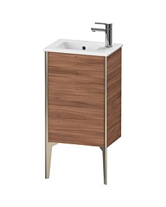 Duravit XViu Waschtisch-Unterschrank XV4480LB179 41x29x59,4cm, stehend, champagner matt, Anschlag links, nussbaum natur