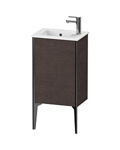 Duravit XViu Waschtisch-Unterschrank XV4480LB272 41x29x59,4cm, stehend, schwarz matt, Anschlag links, eiche dunkel gebürstet