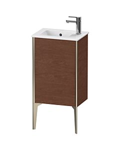 Duravit XViu vanity unit XV4480RB113 41x29x59.4cm, standing, matt champagne, stop on the right, American walnut