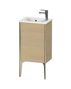 Duravit XViu vanity unit XV4480RB171 41x29x59.4cm, standing, matt champagne, stop on the right, Mediterranean oak