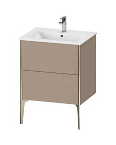 Duravit XViu vanity unit XV44810B175 61 x 59.4 x 48 cm, linen, 2 pull-outs, standing, matt champagne