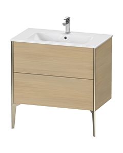 Duravit XViu vanity unit XV44820B171 81 x 59.4 x 48 cm, Mediterranean oak, 2 pull-outs, standing, matt champagne