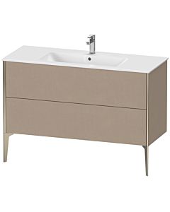 Duravit XViu vanity unit XV44840B175 121 x 59.4 x 48 cm, linen, 2 pull-outs, standing, matt champagne