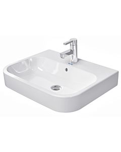Duravit Happy D.2 Aufsatz Waschbecken 2315600000 60 x 47,5 cm, weiss, mit Überlauf und Hahnlochbank