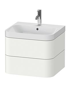 Duravit vasque à poser Happy D.2 Plus HP4345O3636 57,5 x 49 cm, trou pour robinetterie 2000 , blanc , 2 tiroirs