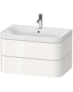 Duravit vasque à poser Happy D.2 Plus HP4347O2222 77,5 x 49 cm, trou pour robinetterie 2000 , blanc brillant, 2 tiroirs