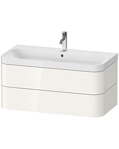 Duravit Happy D.2 Plus vanity washbasin HP4348O2222 97.5 x 49 cm, 2000 tap hole, white high gloss, 2 drawers