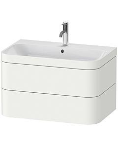 Duravit Happy D.2 Plus meuble sous-lavabo HP4637O3636 77,5 x 49 cm, trou pour robinetterie 2000 , blanc , 2 tiroirs
