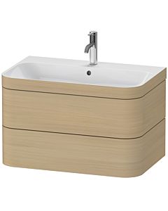 Duravit Happy D.2 Plus meuble sous-vasque HP4637O7171 77,5 x 49 cm, trou pour robinetterie 2000 , chêne méditerranéen, 2 tiroirs