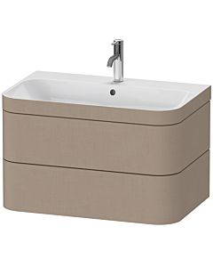 Duravit Happy D.2 Plus meuble sous-vasque HP4637O7575 77,5 x 49 cm, trou pour robinetterie 2000 , lin, 2 tiroirs