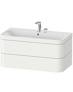 Duravit Happy D.2 Plus meuble sous vasque HP4638E3636 97,5 x 49 cm, 2 trous pour robinetterie, blanc , 2 tiroirs