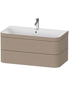 Duravit Happy D.2 Plus meuble sous-lavabo HP4638O7575 97,5 x 49 cm, trou pour robinetterie 2000 , lin, 2 tiroirs
