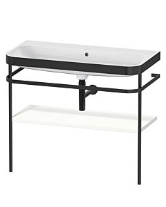 Duravit Happy D.2 Plus combinaison lavabo pour meuble HP4738N3636 97,5 x 49 cm, sans trou pour robinetterie, blanc , avec console en métal