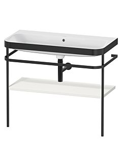 Duravit Happy D.2 Plus combinaison lavabo pour meuble HP4738N3939 97,5 x 49 cm, sans trou pour robinetterie, nordic blanc , avec console en métal