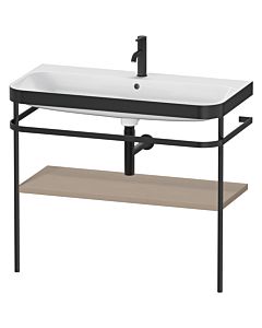 Duravit Happy D.2 Plus meuble-lavabo HP4738O7575 97,5 x 49 cm, trou pour robinetterie 2000 , lin, avec support en métal