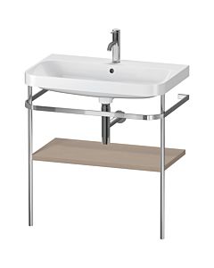 Duravit Happy D.2 Plus vanity unit HP4837O7575 77.5 x 49 cm, 2000 tap hole, linen, with metal bracket