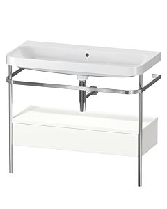 Duravit Happy D.2 Plus combinaison de vanité HP4843N3636 97,5 x 49 cm, sans trou pour robinetterie, blanc , avec console en métal