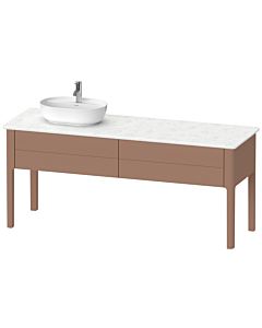 Luv Duravit vasque LU9563L5454 173,3x57x74,3cm, 2 coulissants, debout, gauche, satiné amande