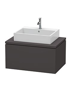 Duravit L-Cube vanity unit LC581208080 82 x 54.7 cm, graphite super matt, for console, 1 pull-out