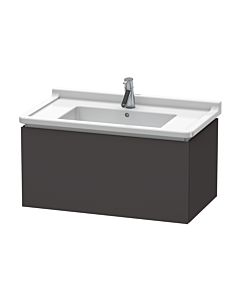 Duravit L-Cube Waschtisch-Unterschrank LC616508080 82 x 46,9 cm, graphit supermatt, 1 Auszug, wandhängend