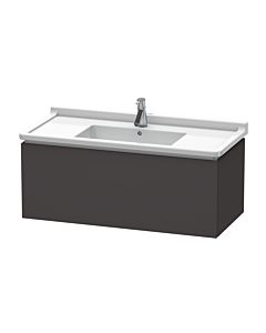 Duravit L-Cube Waschtisch-Unterschrank LC616608080 102 x 46,9 cm, graphit supermatt, 1 Auszug, wandhängend
